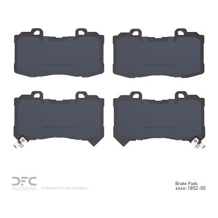 Dynamic Friction Co DFC 3000 Ceramic Brake Pads - Dynamic Friction Company 1310-1802-00 1310-1802-00